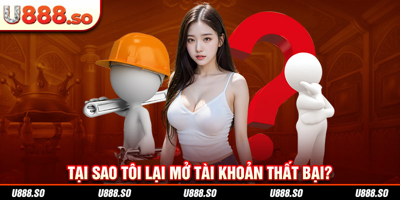 Tại sao tôi lại mở tài khoản thất bại?